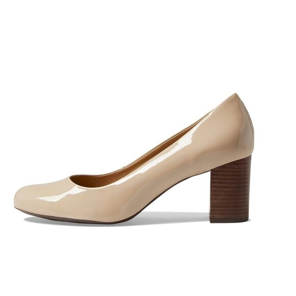Marc Joseph Beige Glossy Heels - Picture 9 of 10